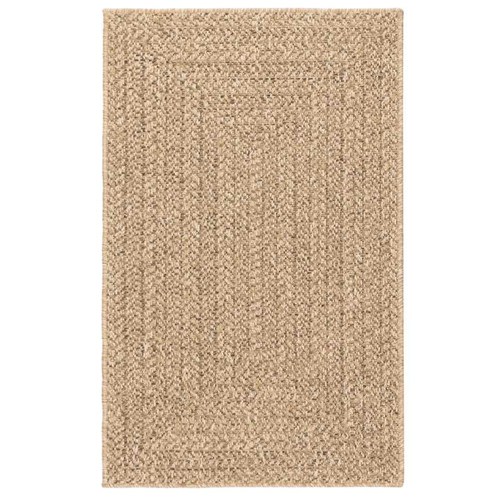 Tappeto ZIZUR Beige 160x230 cm Aspetto Iuta Interni ed Esterni 4010396
