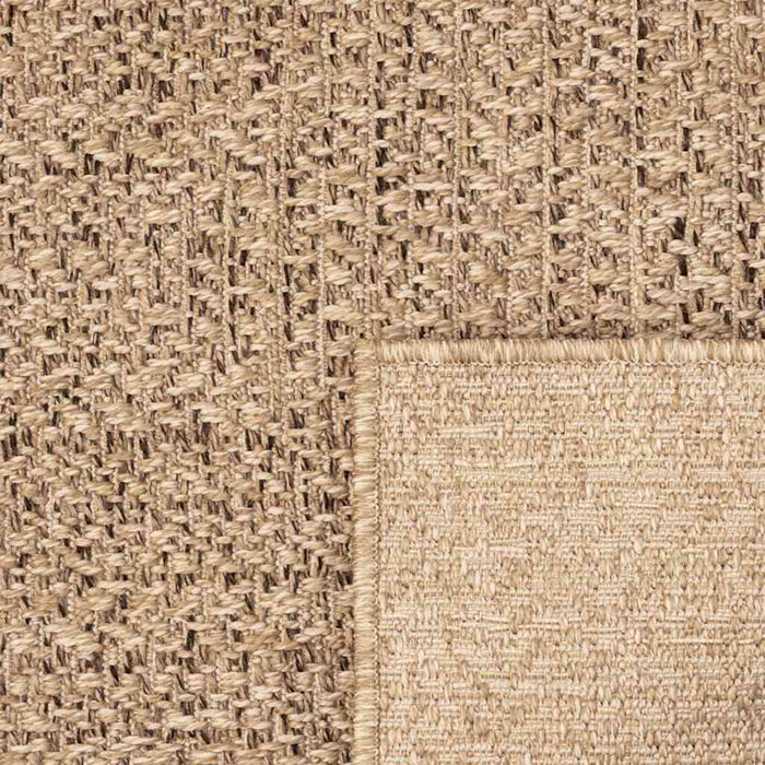 Tappeto ZIZUR Beige 160x230 cm Aspetto Iuta Interni ed Esterni 4010396