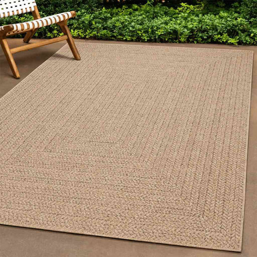 vidaXL Tappeto ZIZUR Beige 160x230 cm Aspetto Iuta Interni ed Esterni