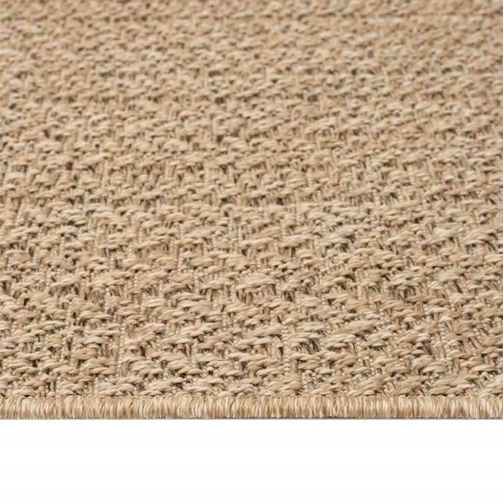 vidaXL Tappeto ZIZUR Beige 200x200 cm Aspetto Iuta Interni ed Esterni