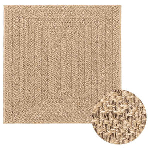 Tappeto ZIZUR Beige 200x290 cm Aspetto Iuta Interni ed Esterni 4010398