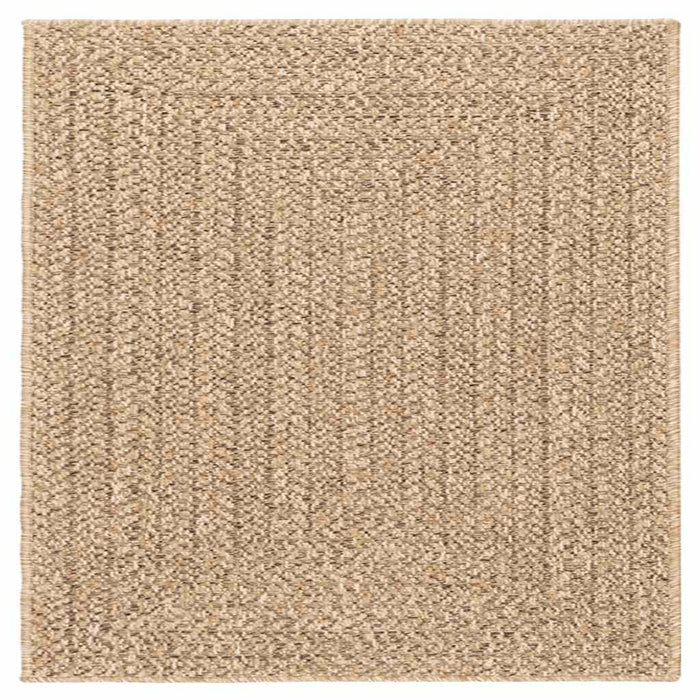 Tappeto ZIZUR Beige 240x240 cm Aspetto Iuta Interni ed Esterni 4010399