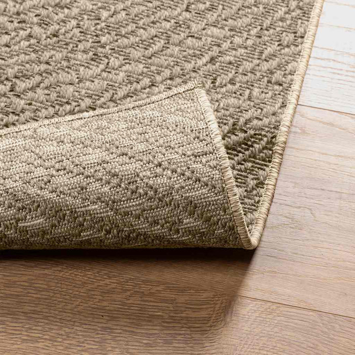 vidaXL Tappeto ZIZUR Beige 60x110 cm Aspetto Iuta Interni ed Esterni