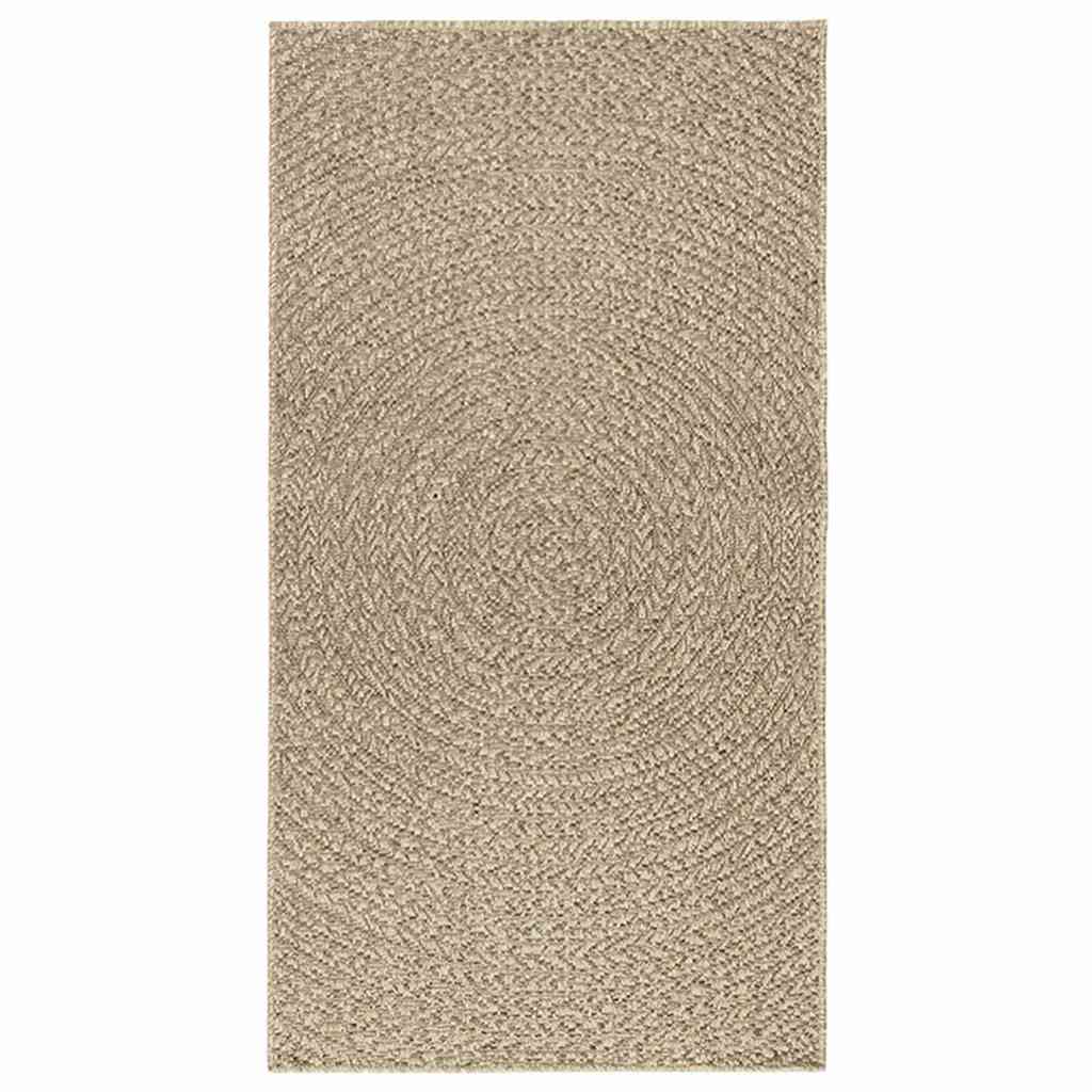 Tappeto ZIZUR Beige 80x150 cm Aspetto Iuta Interni ed Esterni 4010402