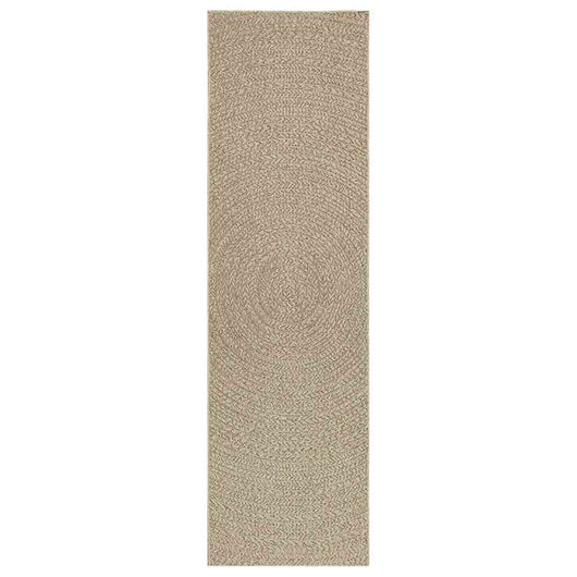 vidaXL Tappeto ZIZUR Beige 80x250 cm Aspetto Iuta Interni ed Esterni