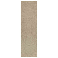Tappeto ZIZUR Beige 80x250 cm Aspetto Iuta Interni ed Esterni 4010404