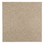 vidaXL Tappeto ZIZUR Beige 120x120 cm Aspetto Iuta Interni ed Esterni