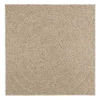 vidaXL Tappeto ZIZUR Beige 120x120 cm Aspetto Iuta Interni ed Esterni