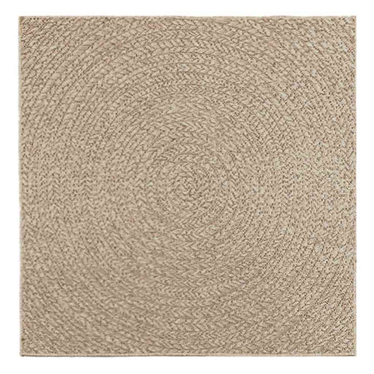 vidaXL Tappeto ZIZUR Beige 120x120 cm Aspetto Iuta Interni ed Esterni
