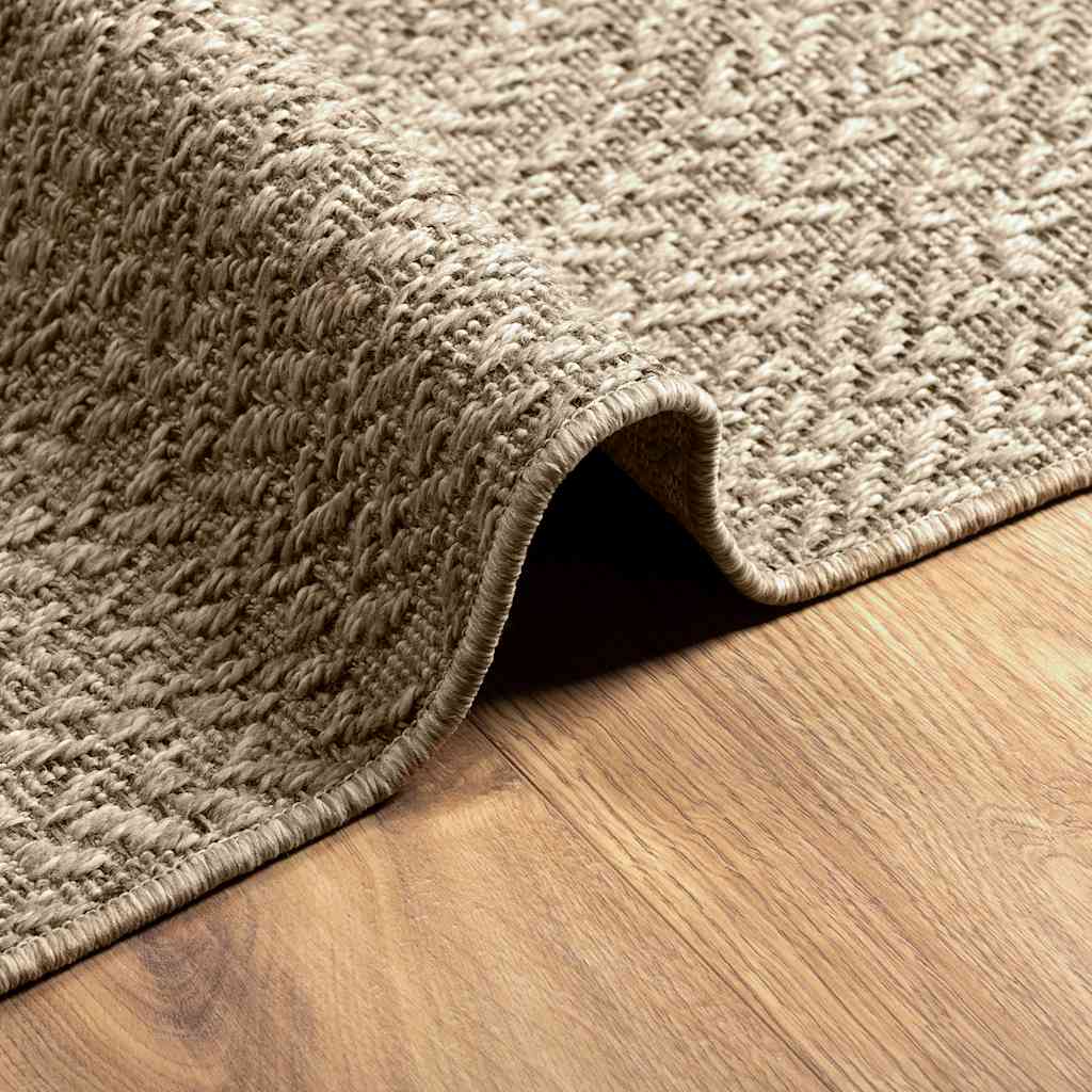 vidaXL Tappeto ZIZUR Beige 120x120 cm Aspetto Iuta Interni ed Esterni
