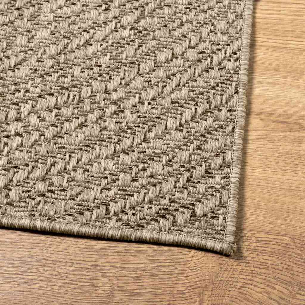 vidaXL Tappeto ZIZUR Beige 120x170 cm Aspetto Iuta Interni ed Esterni