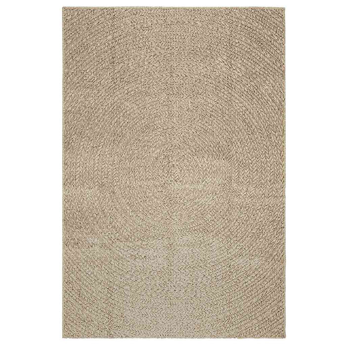 Tappeto ZIZUR Beige 140x200 cm Aspetto Iuta Interni ed Esterni 4010408