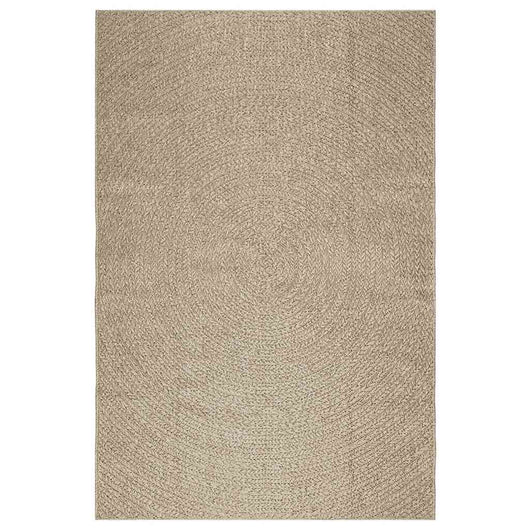 Tappeto ZIZUR Beige 160x230 cm Aspetto Iuta Interni ed Esterni