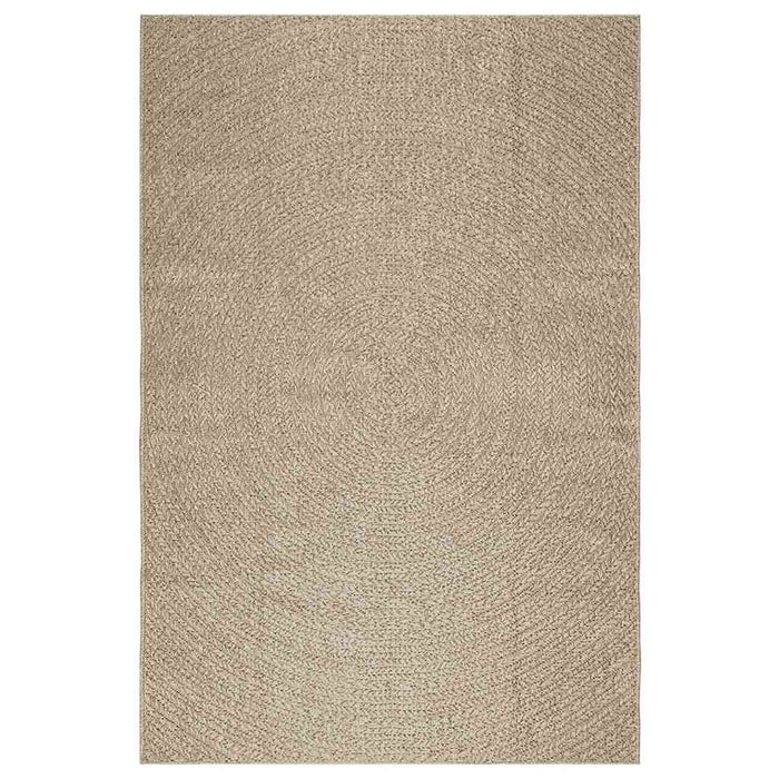 Tappeto ZIZUR Beige 160x230 cm Aspetto Iuta Interni ed Esterni