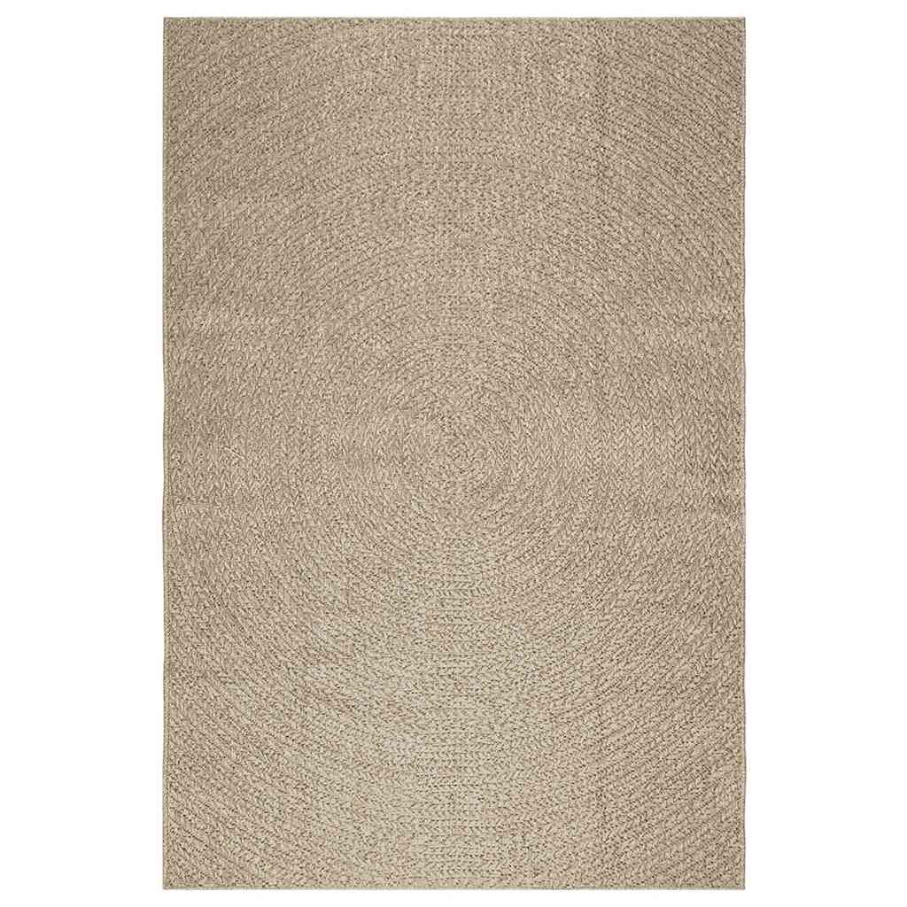 Tappeto ZIZUR Beige 160x230 cm Aspetto Iuta Interni ed Esterni 4010409