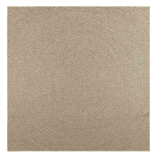 Tappeto ZIZUR Beige 200x200 cm Aspetto Iuta Interni ed Esterni 4010410