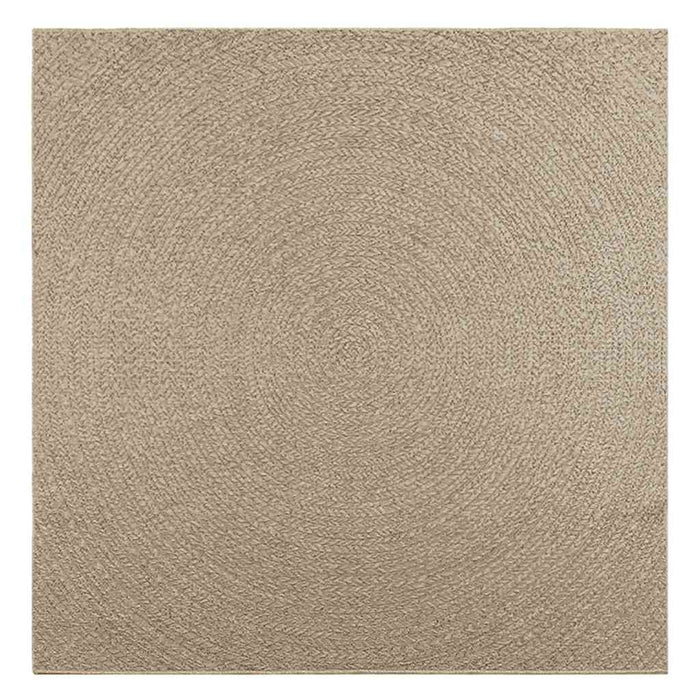 Tappeto ZIZUR Beige 200x200 cm Aspetto Iuta Interni ed Esterni 4010410