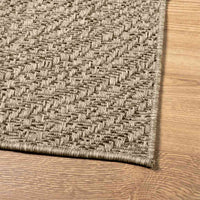 Tappeto ZIZUR Beige 200x200 cm Aspetto Iuta Interni ed Esterni 4010410