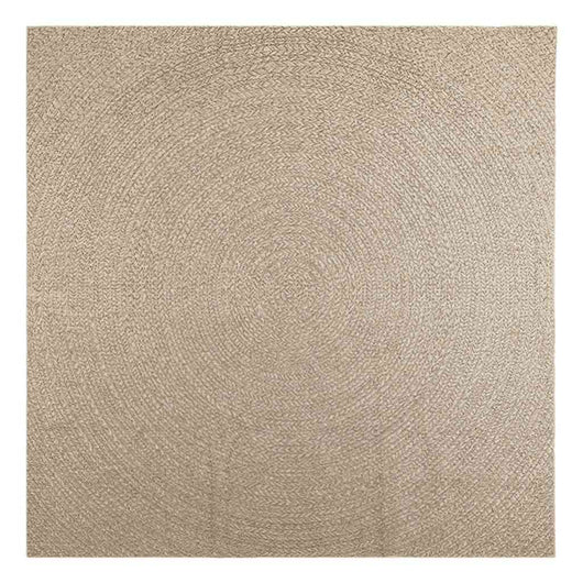 Tappeto ZIZUR Beige 240x240 cm Aspetto Iuta Interni ed Esterni 4010412