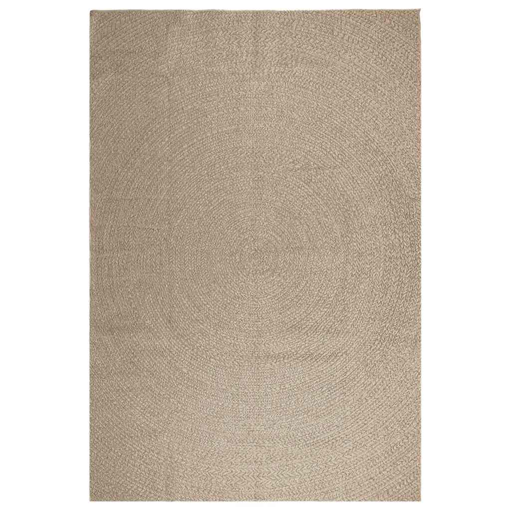 Tappeto ZIZUR Beige 240x340 cm Aspetto Iuta Interni ed Esterni 4010413