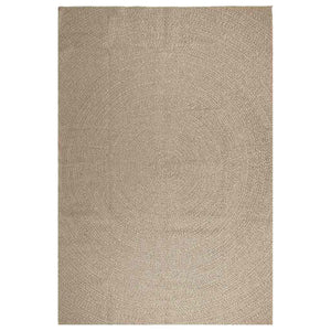 Tappeto ZIZUR Beige 240x340 cm Aspetto Iuta Interni ed Esterni 4010413
