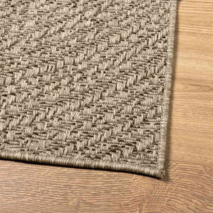Tappeto ZIZUR Beige 240x340 cm Aspetto Iuta Interni ed Esterni 4010413