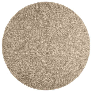 vidaXL Tappeto ZIZUR Beige Ø 160cm Aspetto Iuta per Interni ed Esterni