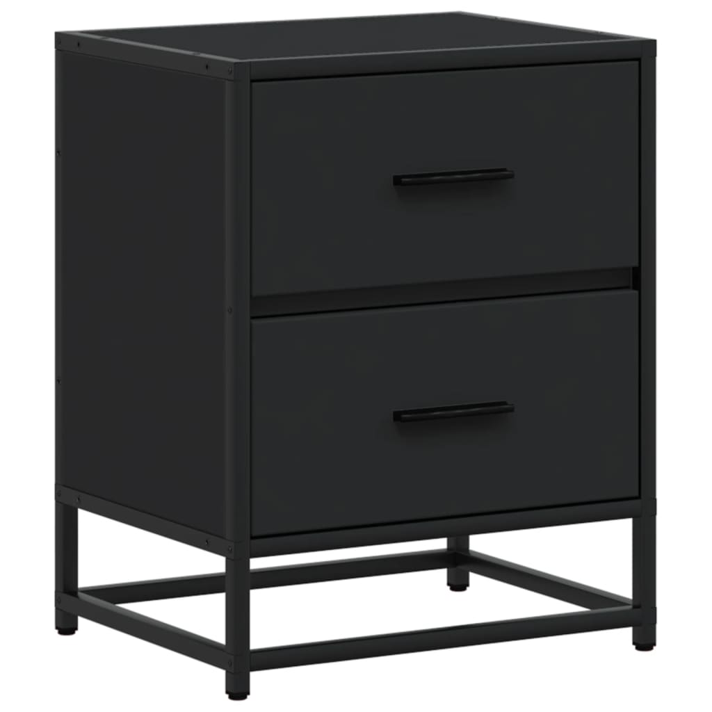 Comodino Nero 40x31x50 in Truciolato 848674