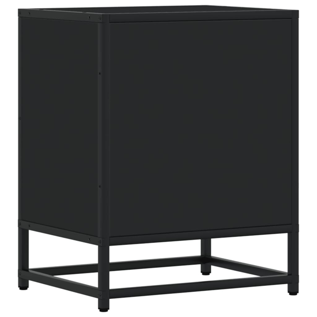 Comodino Nero 40x31x50 in Truciolato 848674