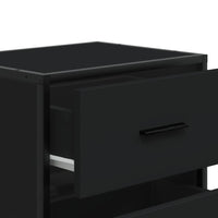 Comodino Nero 40x31x50 in Truciolato 848674