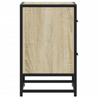 Comodini 2pz-Set di 2 Tavolino da notte Rovere Sonoma 40x31x50 cm in Truciolato 472884