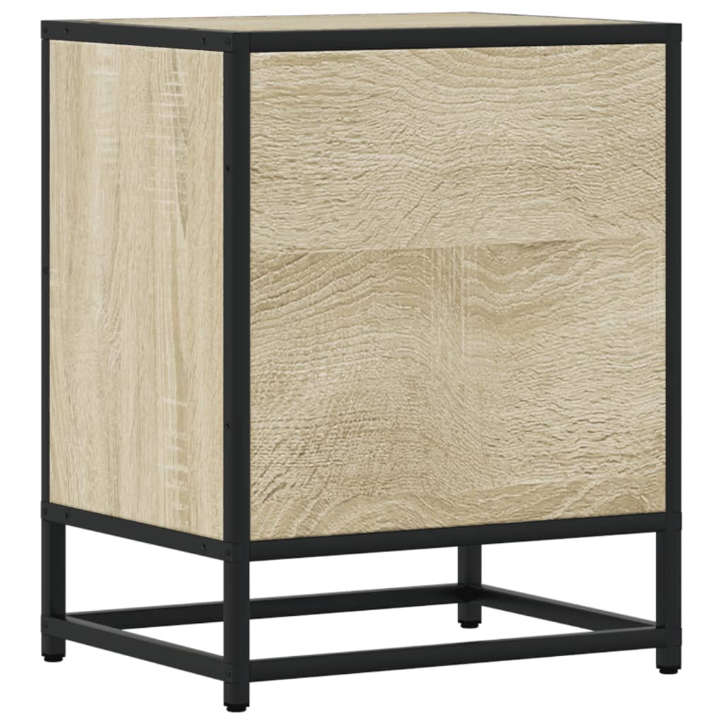 Comodini 2pz-Set di 2 Tavolino da notte Rovere Sonoma 40x31x50 cm in Truciolato 472884