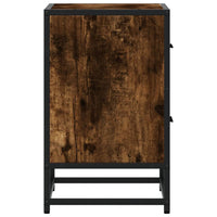 vidaXL Comodini Rovere Fumo 2 pz 40x31x50 cm in Truciolato