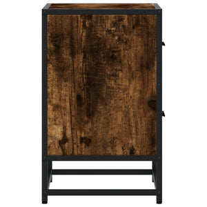 vidaXL Comodini Rovere Fumo 2 pz 40x31x50 cm in Truciolato