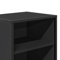 vidaXL Comodino Nero 40x31x50 cm Legno Multistrato e Metallo
