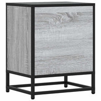 vidaXL Comodini 2pz Grigio Sonoma 40x31x50cm Legno Multistrato Metallo