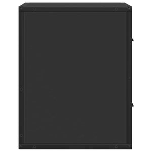 Comodini a Muro 2 pz-Set di 2 Tavolino da notte Nero 40x31x39,5 cm 600717