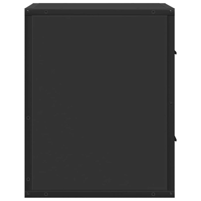Comodini a Muro 2 pz-Set di 2 Tavolino da notte Nero 40x31x39,5 cm 600717