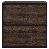 Comodino a Muro Rovere Marrone 40x31x39,5 cm