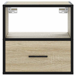 vidaXL Comodini a Muro 2 pz Rovere Sonoma 40x31x39,5 cm