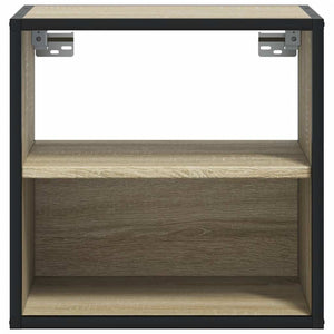 Comodini a Muro 2 pz Rovere Sonoma 40x31x39,5 cm