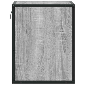 Comodini a Muro 2 pz-Set di 2 Tavolino da notte Grigio Sonoma 40x31x39,5 cm 351325