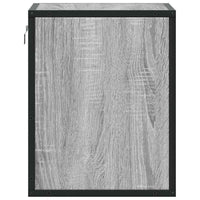 Comodini a Muro 2 pz Grigio Sonoma 40x31x39,5 cm