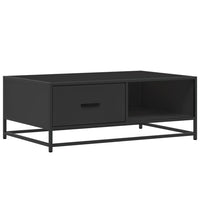 vidaXL Tavolino Salotto Nero 90x57x35 cm in Truciolato e Metallo