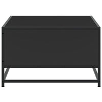 Tavolino Salotto Nero 100x57x35 cm in Truciolato e Metallo 848759