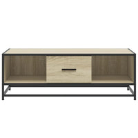 Tavolino Rovere Sonoma 100x57x35 cm Legno Multistrato Metallo 848760