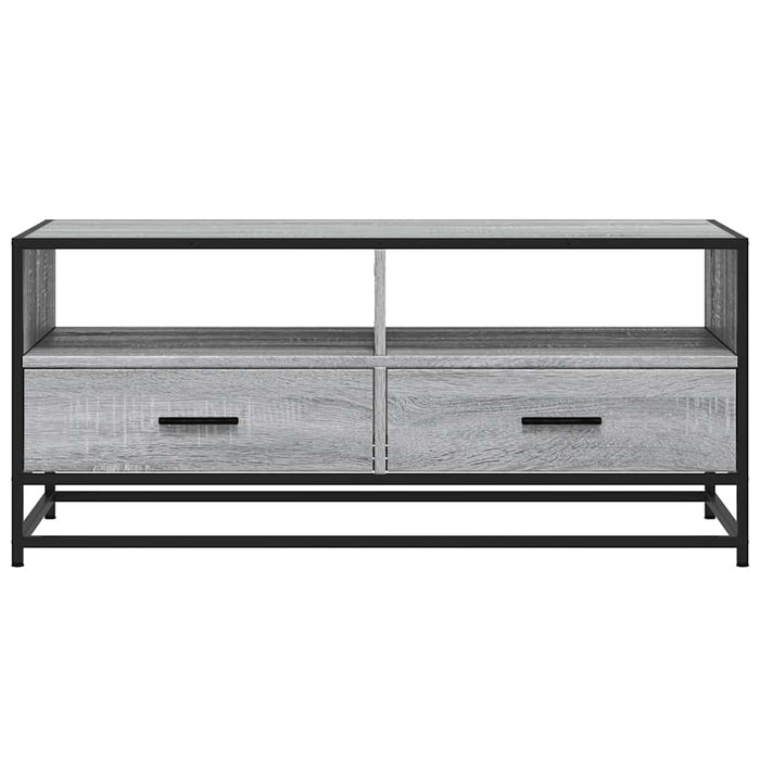 Tavolino Grigio Sonoma 100x50x45 cm Legno Multistrato e Metallo 848787