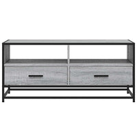 Tavolino Grigio Sonoma 100x50x45 cm Legno Multistrato e Metallo 848787