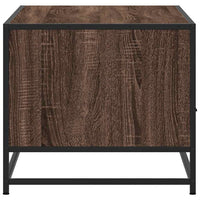 vidaXL Tavolino Rovere Marrone 100x50x45cm Legno Multistrato e Metallo