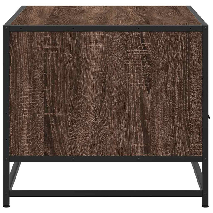 vidaXL Tavolino Rovere Marrone 100x50x45cm Legno Multistrato e Metallo